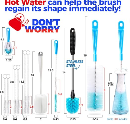 BOTTLE BRUSH CLEANING SET BPA FREE