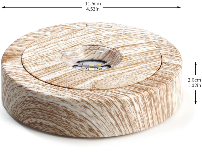 ROTATING BASE WITH LIGHT