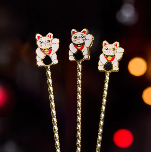 LUCKY CAT BARSPOON 29.5 CM