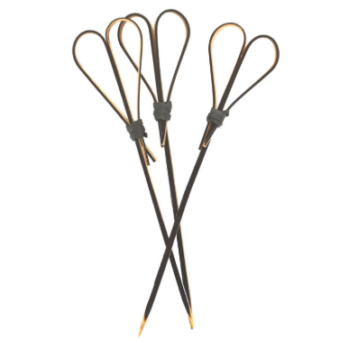BLACK HEART BAMBOO COCKTAIL PICKS 10 cm