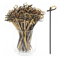 BLACK NATURAL BAMBOO PICKS 10 CM