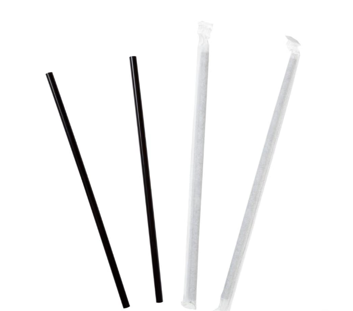 ECO-FRIENDLY JUMBO BLACK STRAW, WRAPPED